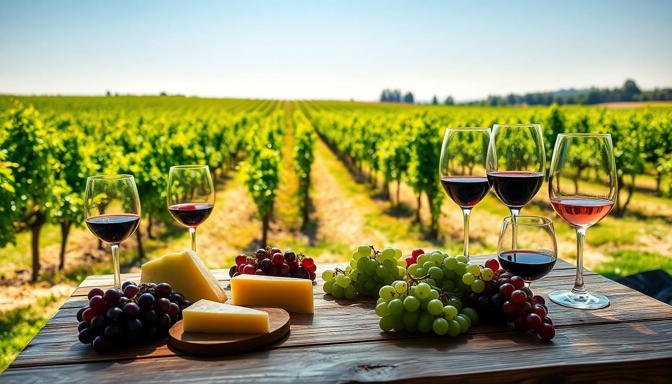 Join a clarksburg wine tasting featuring an inviting vineyard table with artisanal foods and elegant wines.